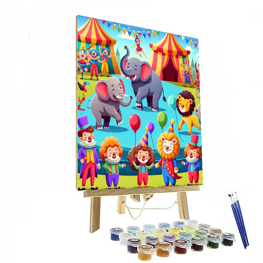 Magic At The Circus Paint By Numbers