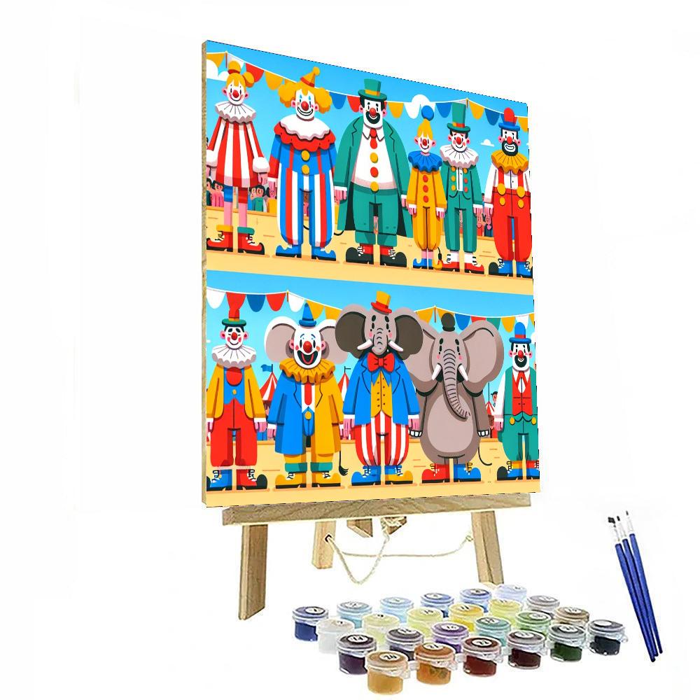 Circus Parade Fun DIY Paint By Numbers