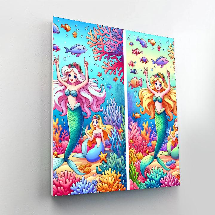 Enchanting Mermaid Kingdom Number Painting