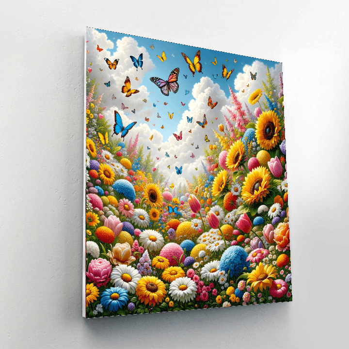 Whimsical Garden Delight - DIY Painting By Numbers Kit