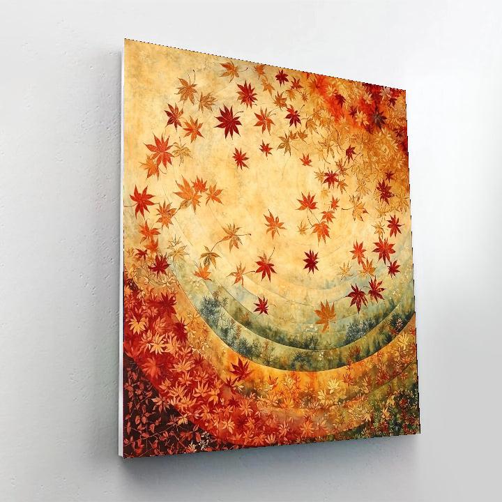 Utagawa Hiroshige Inspired Ethereal Autumn Breeze  Number Painting