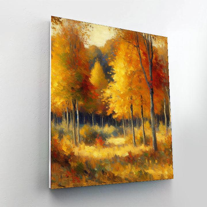 Autumn's Gold Splendor Paint By Numbers Art