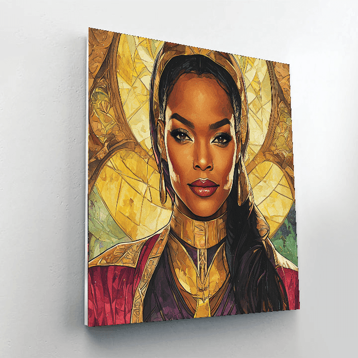 Angela Bassett: The Regal Spirit Of Ramonda Paint By Color