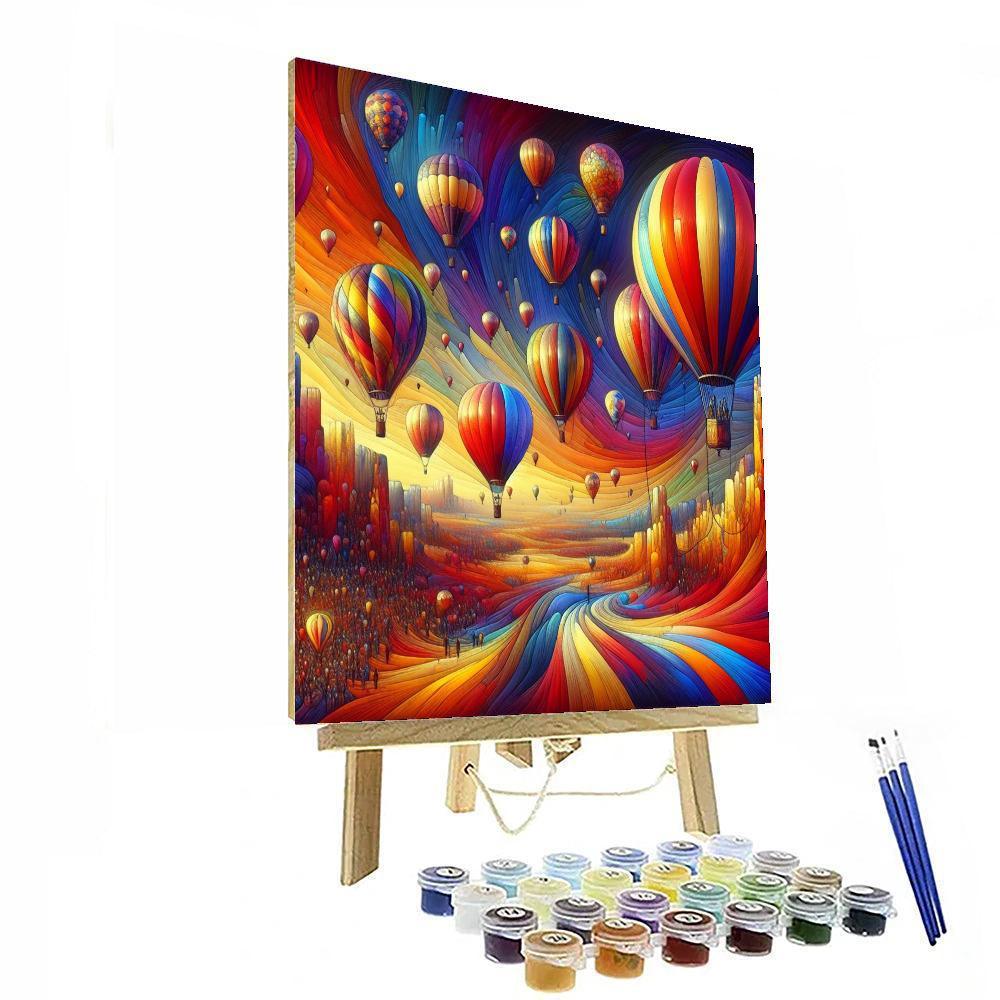 Joyous Balloon Festival Painting Number Kit