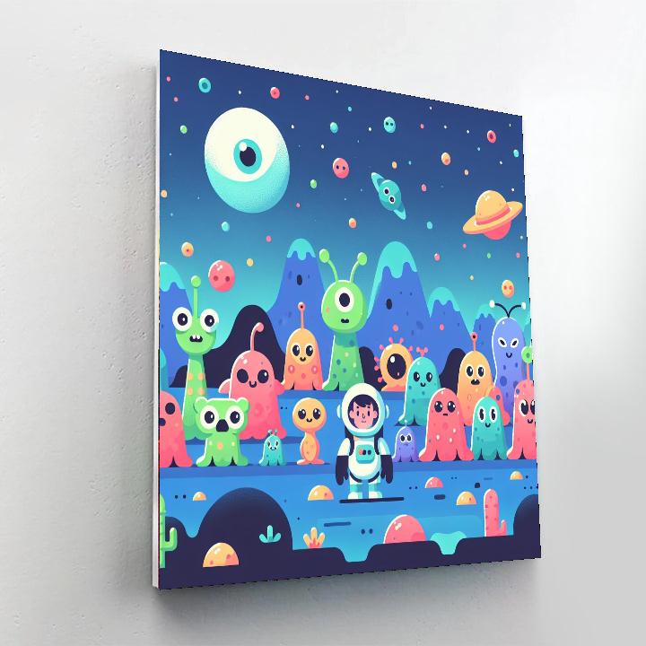 Cosmic Creature Colony Number Painting