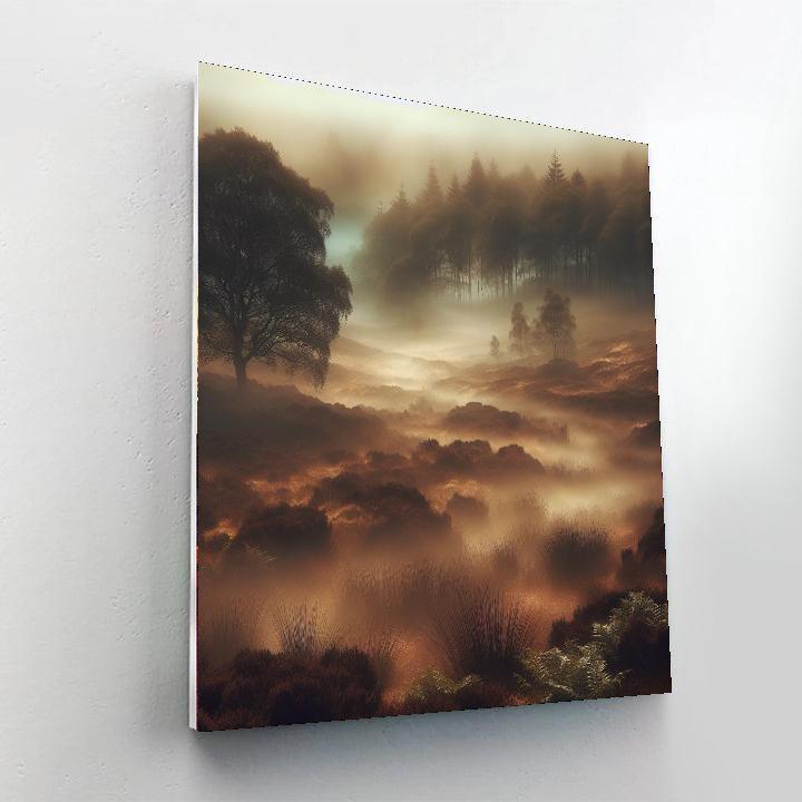 Mystical Foggy Moorland Paint By Numbers