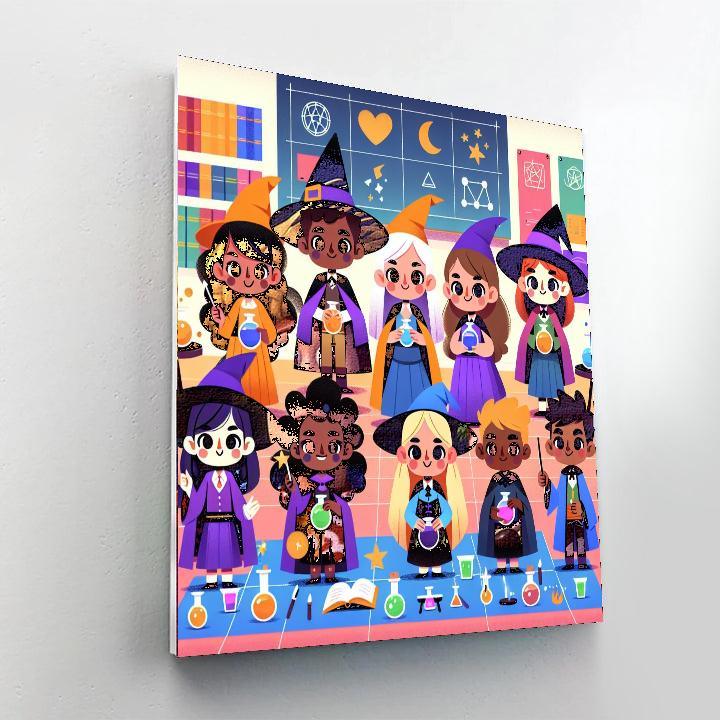 Magic School Wizardry Number Painting