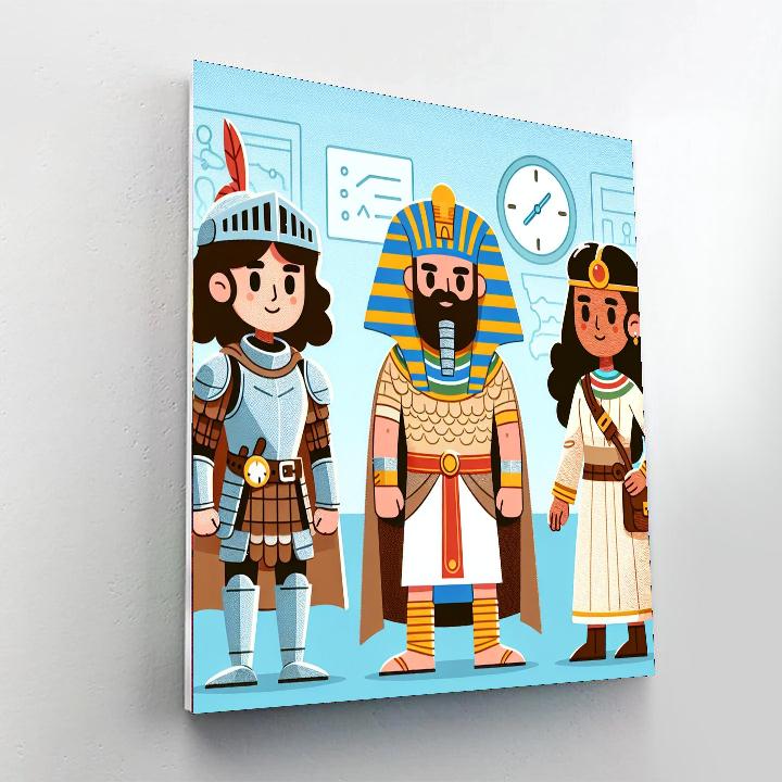 Artistic Time Travel Paint By Numbers