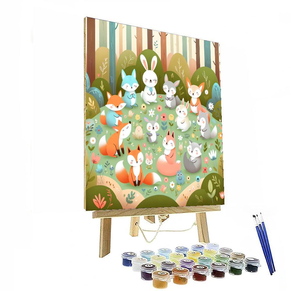 Giggle In The Glade Painting By Numbers Kit