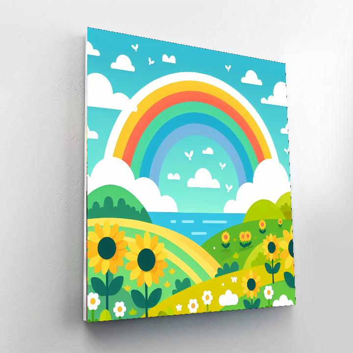 Rainbow Connection Number Painting