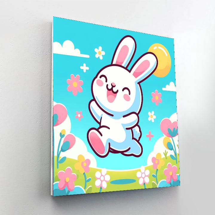 Happy Rabbit Paint By Numbers