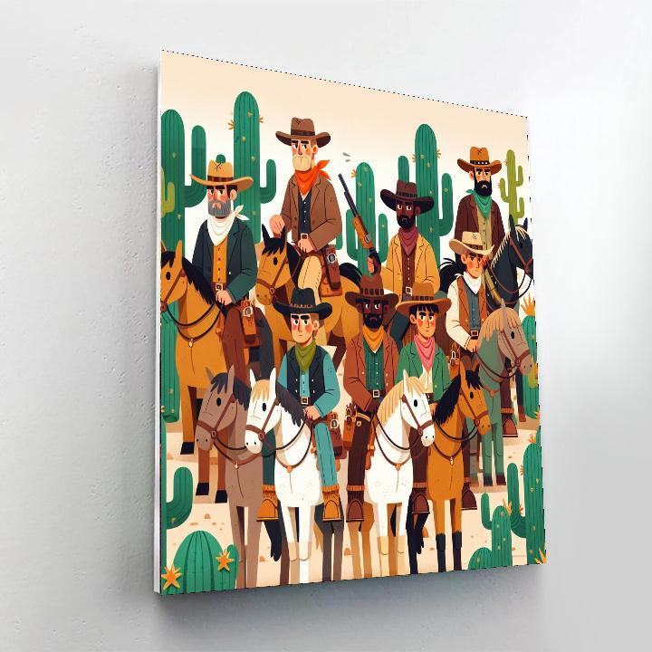 Wild West Pioneer Expedition Numbered Painting Kits