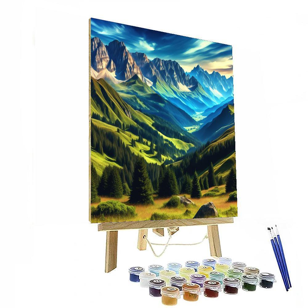 Astonishing Mountain Range Paint By Numbers Kits