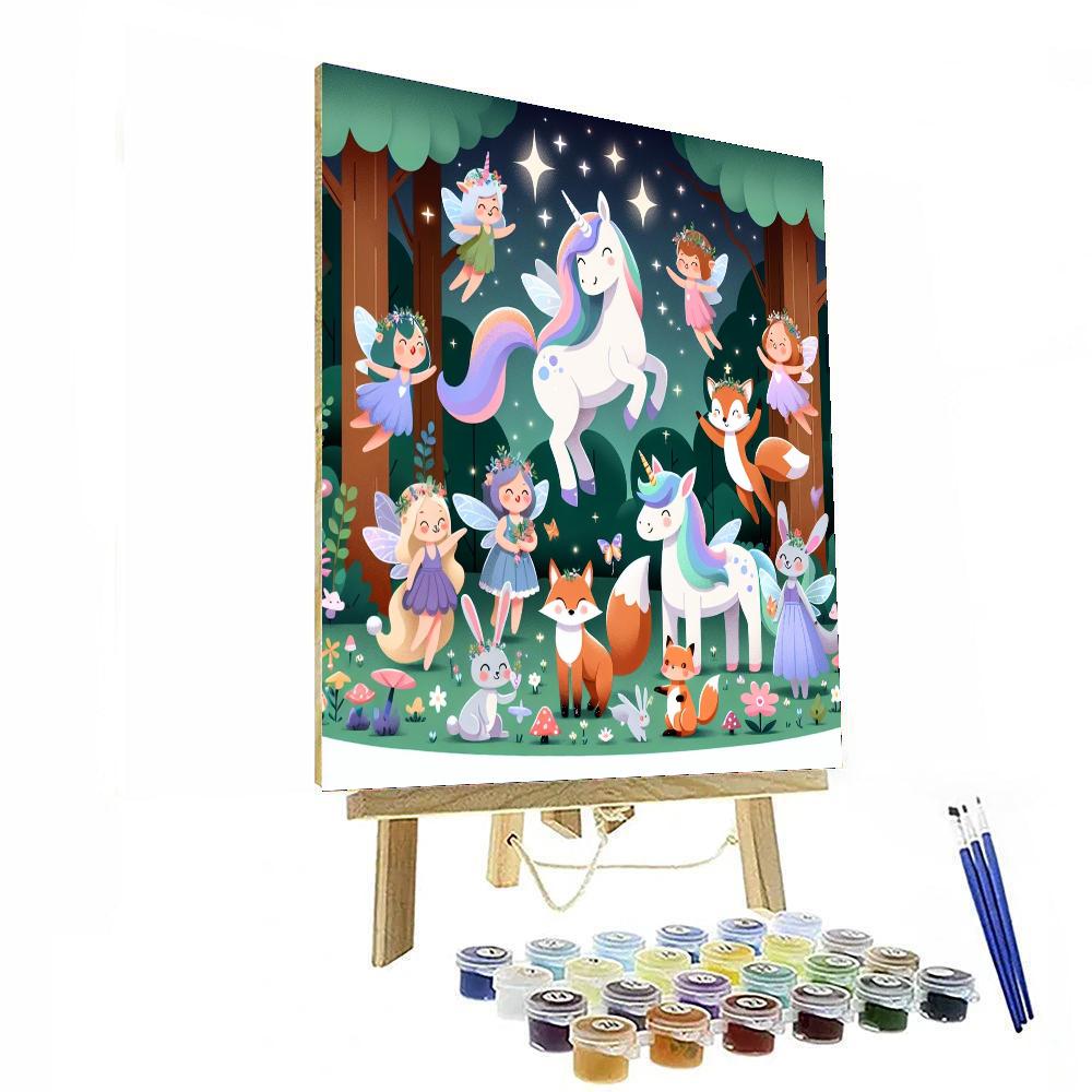 Enchanted Forest Fiesta Number Painting