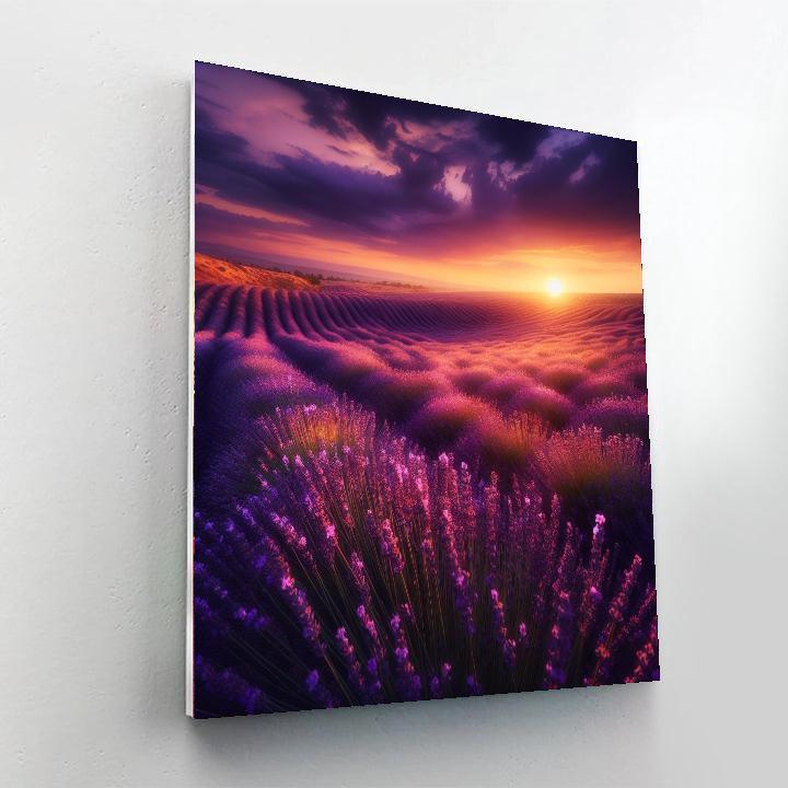 Blissful Lavender Haven Paint By Numbers Art