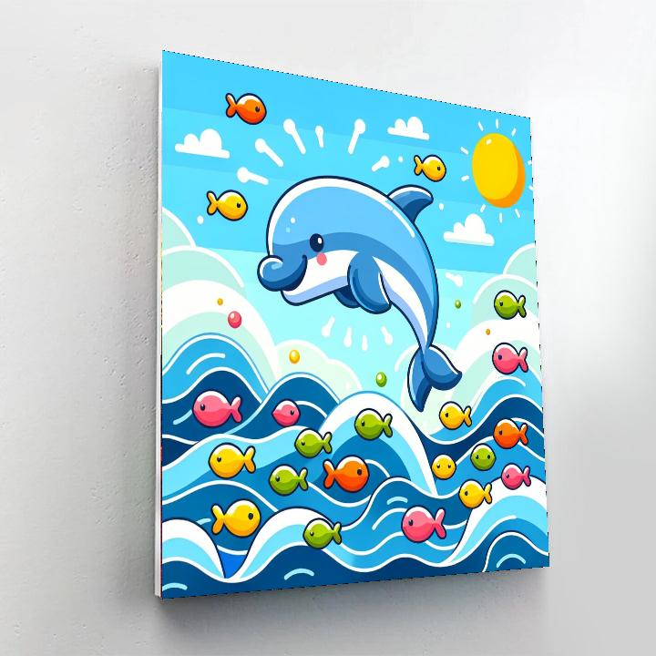 Joyful Ocean Paint By Numbers Art