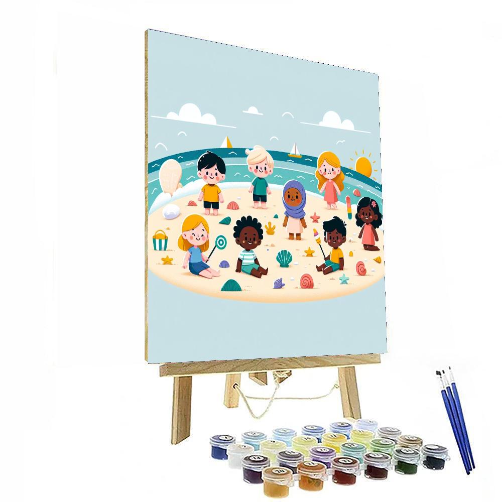 Sandy Shoreline Expedition Number Painting