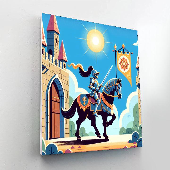 Knight's Royal Journey Painting Number Kit