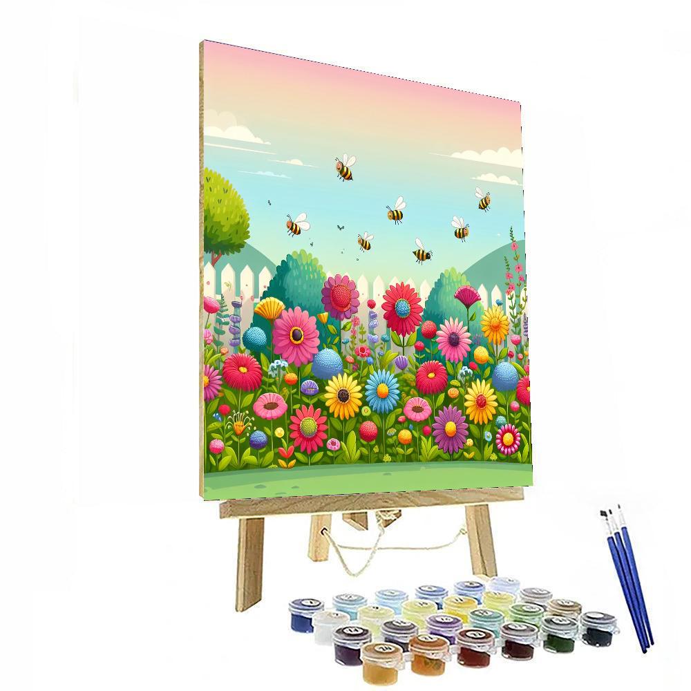 Flower Garden Bliss Numbered Painting Kits