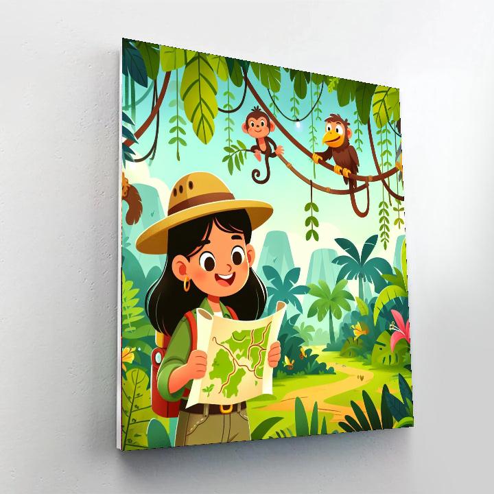 Jungle Exploration Quest Painting Number Kit