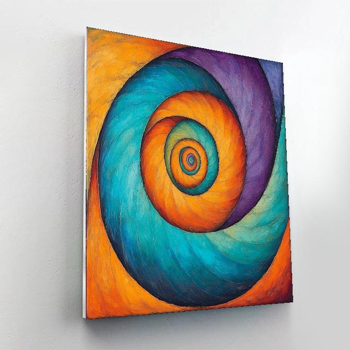Michelangelo Inspired Spirals Of Energy  DIY Paint By Numbers