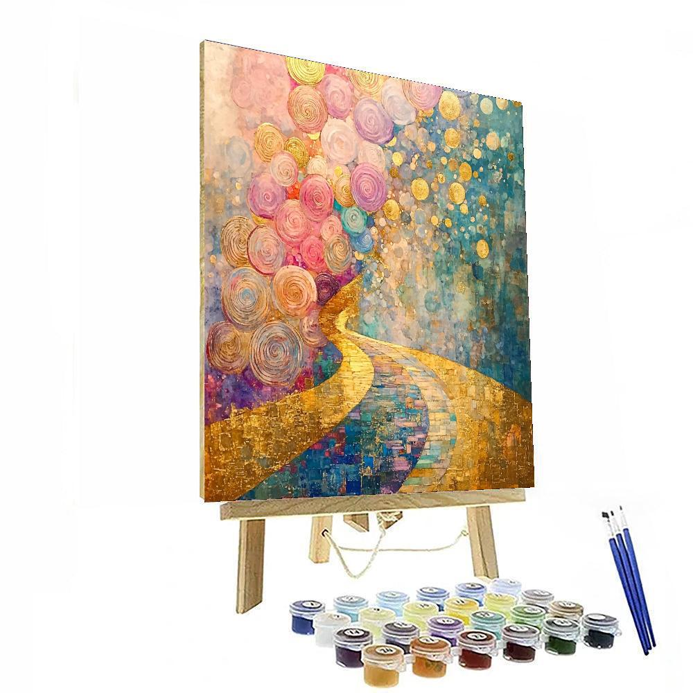 Gustav Klimt Inspired Infinite Whispers Composition  Paint By Numbers Art