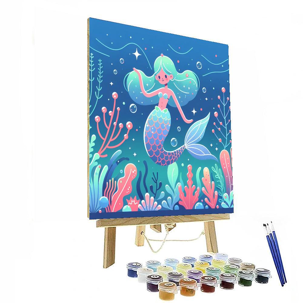 Mystical Mermaid Explorer Number Painting