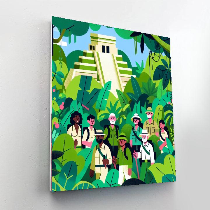 Secret Jungle Expedition Painting Number Kit