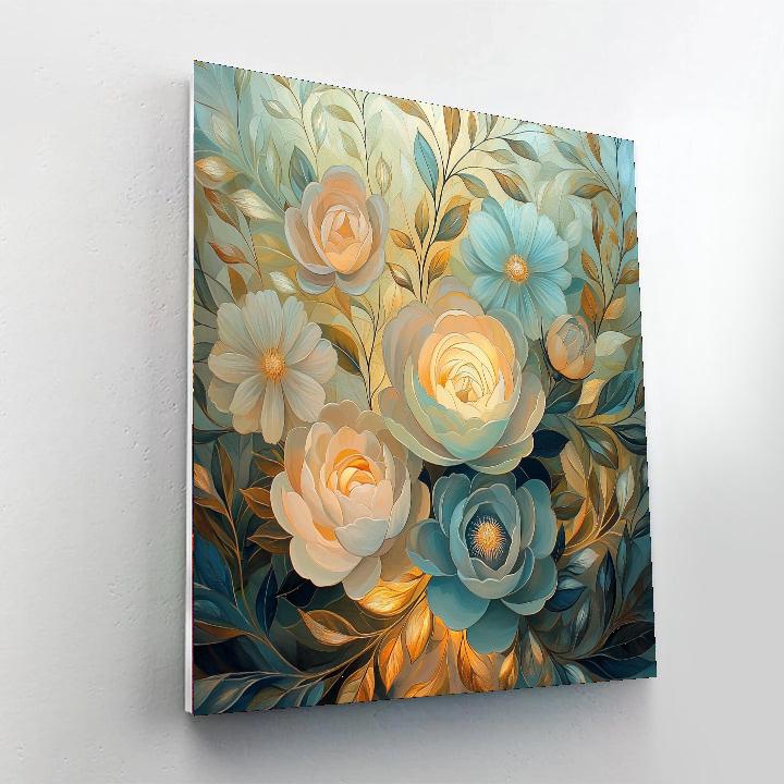 Alphonse Mucha Inspired Floral Symphony Of Light  Paint By Numbers Kits