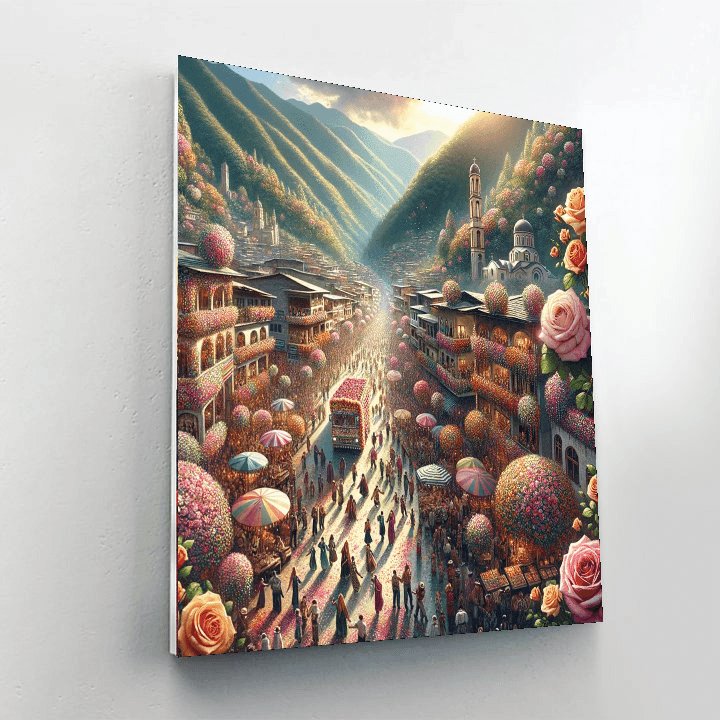 Festival Of Roses - Morocco Number Painting