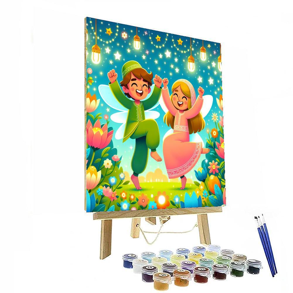 Festive Fairy Gathering Paint By Numbers