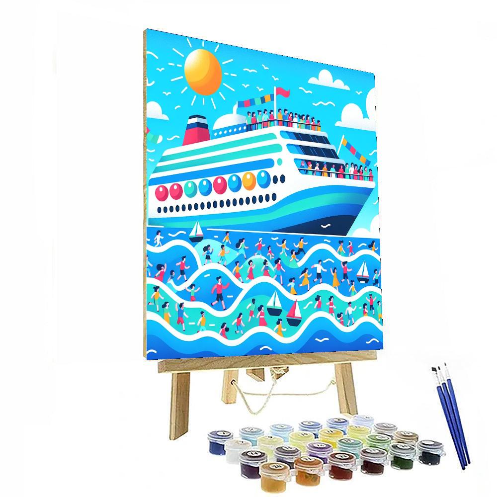 Aquatic Adventure Cruise Painting By Numbers Kit