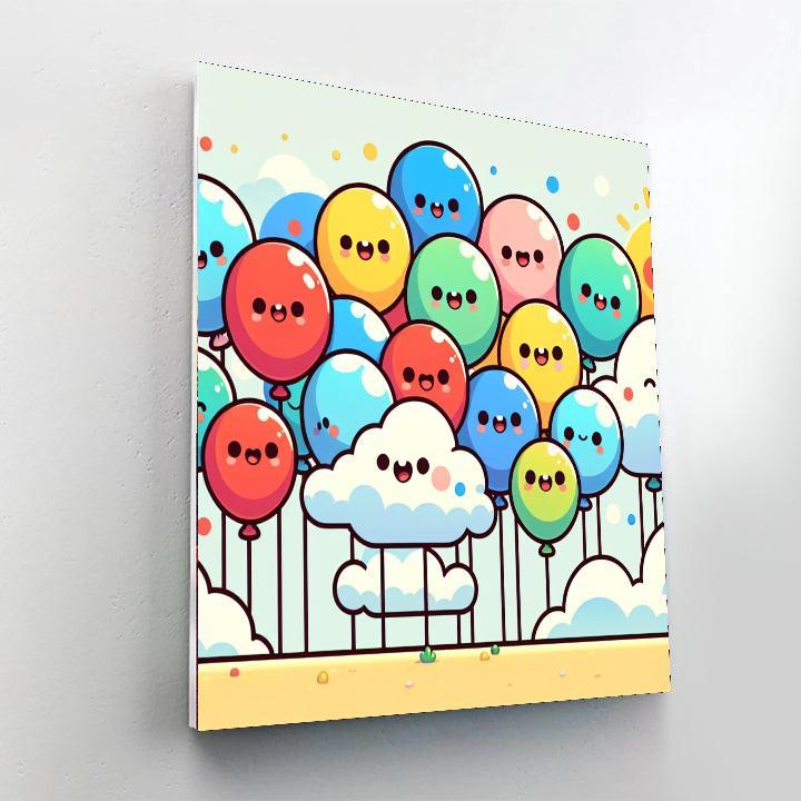 Sunny Balloon Fiesta Paint By Number