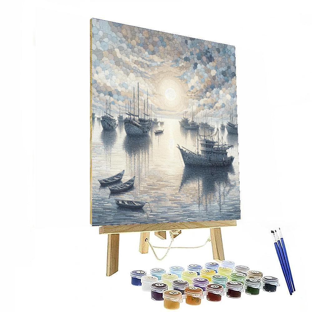 Nautical Harbor View Paint By Number
