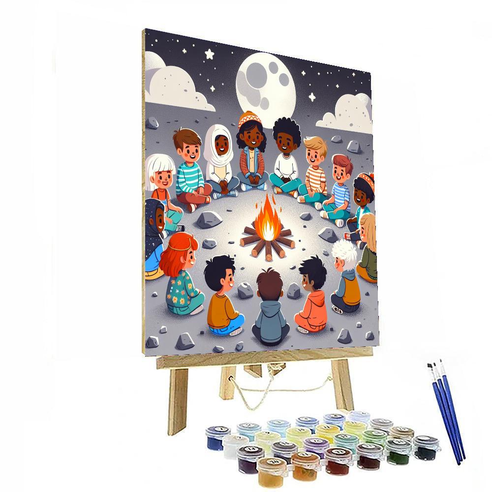 Lunar Legends Campfire Paint By Number