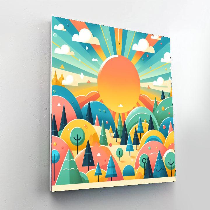 Artistic Landscapes Numbered Painting Kits