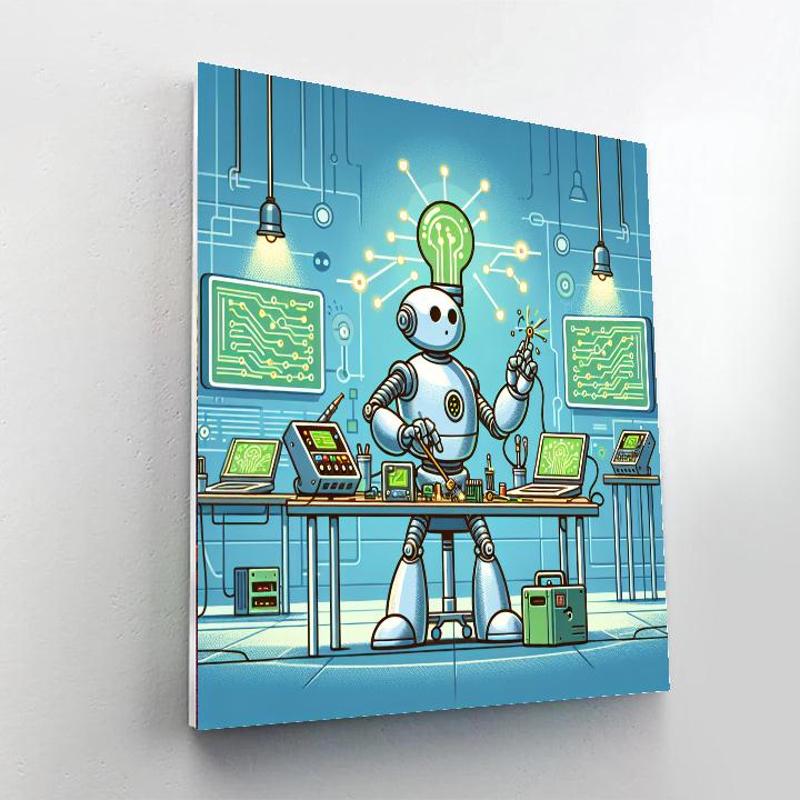 Robot Discovery Workshop Numbered Painting Kits