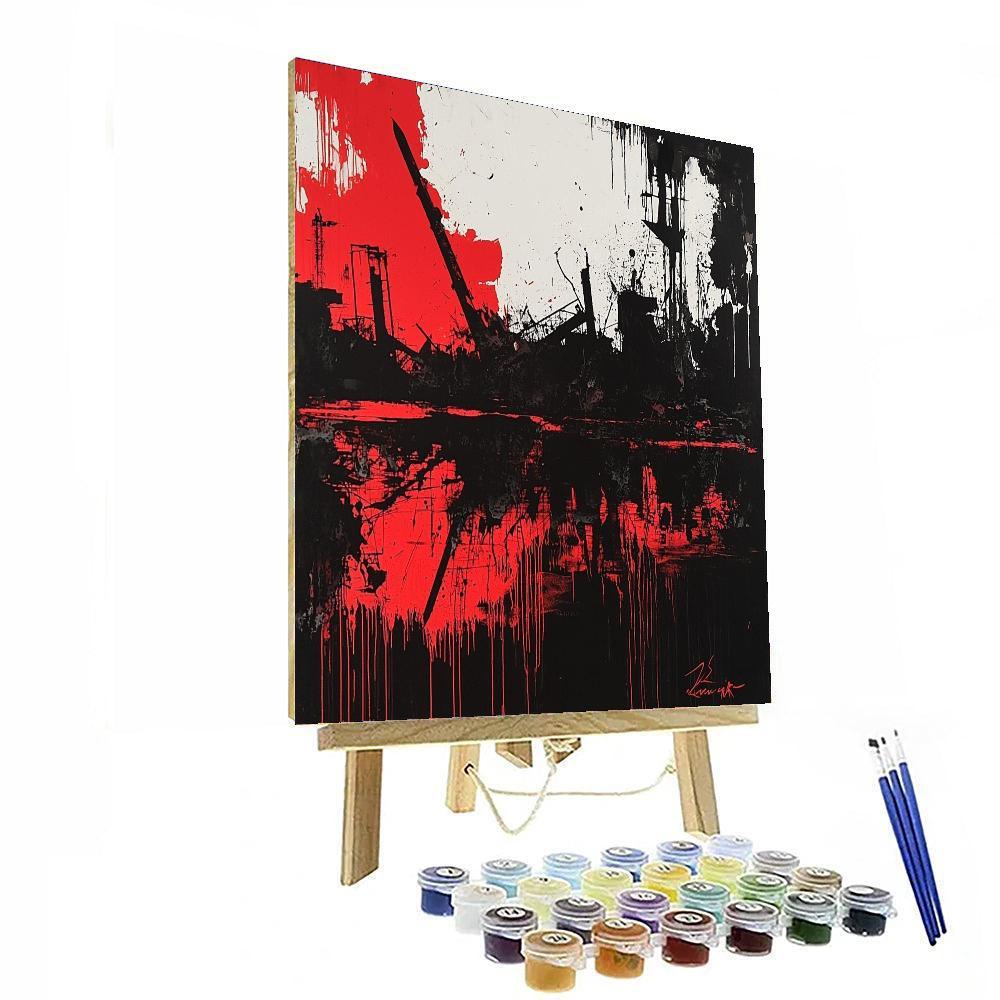 Banksy Inspired War Torn Landscapes  Paint By Number