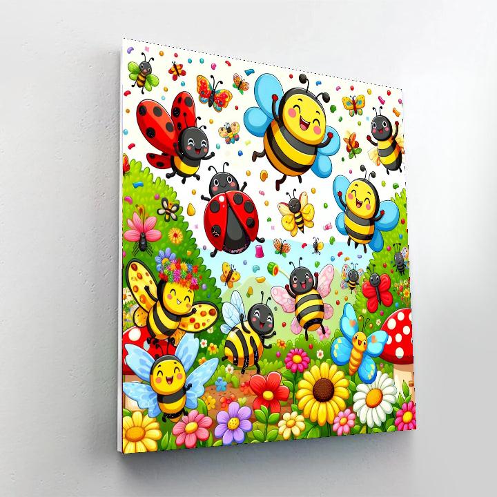 Garden Creatures Gala DIY Paint By Numbers