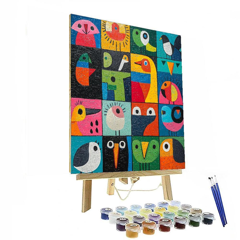 Pablo Picasso Inspired Picasso's Animal Kingdom  Numbered Painting Kits