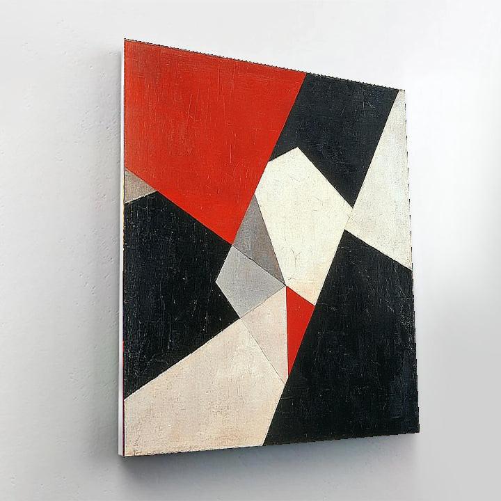 Kazimir Malevich Inspired Cascading Dimensions  Paint By Color