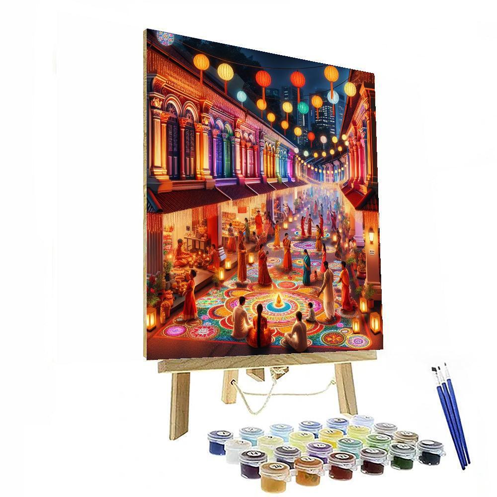 Diwali Festival - Singapore Paint By Number
