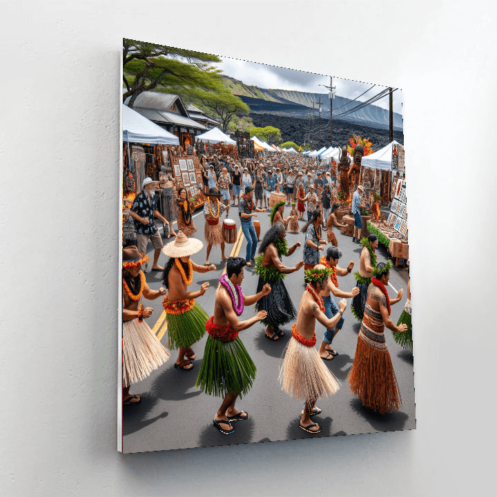 Pahoa Lava Fest - Hawaii DIY Paint By Numbers