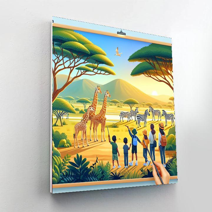 Wondrous Wild Safari Painting Number Kit