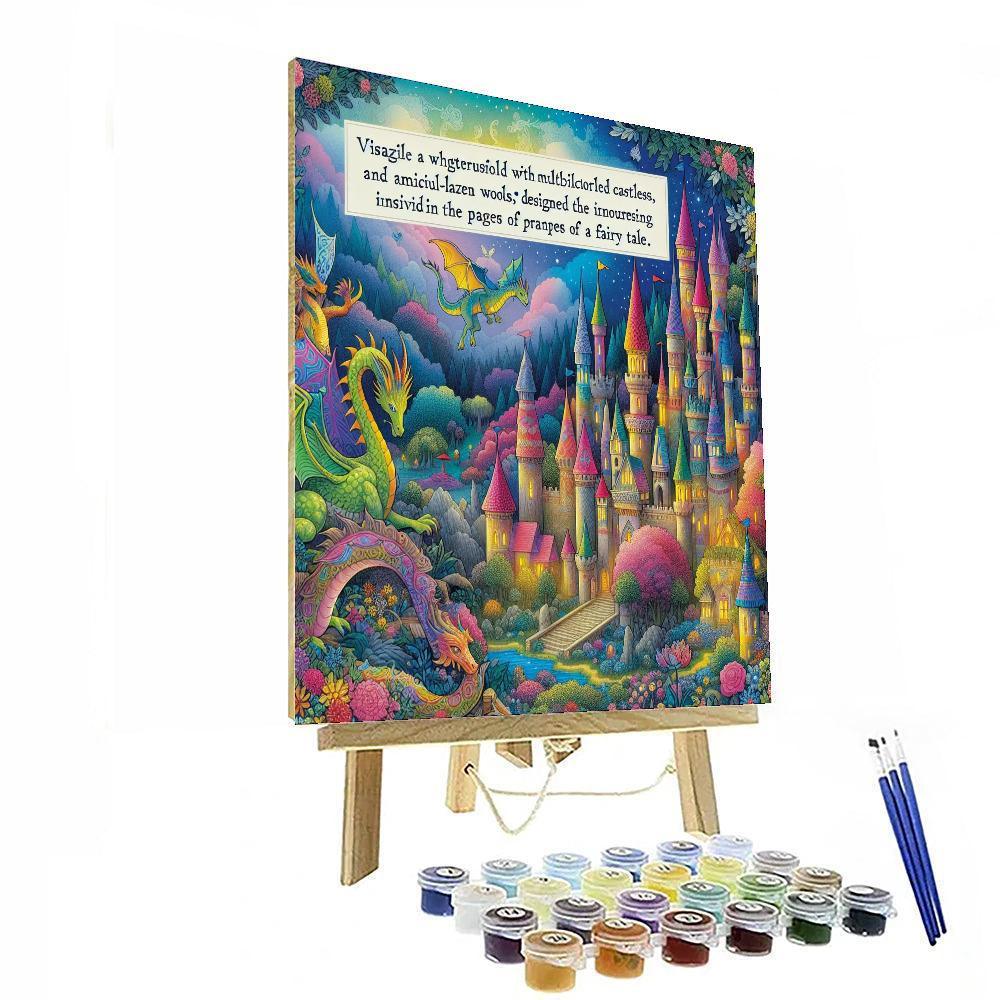 Fantasy Kingdom For Little Explorers Numbered Painting Kits