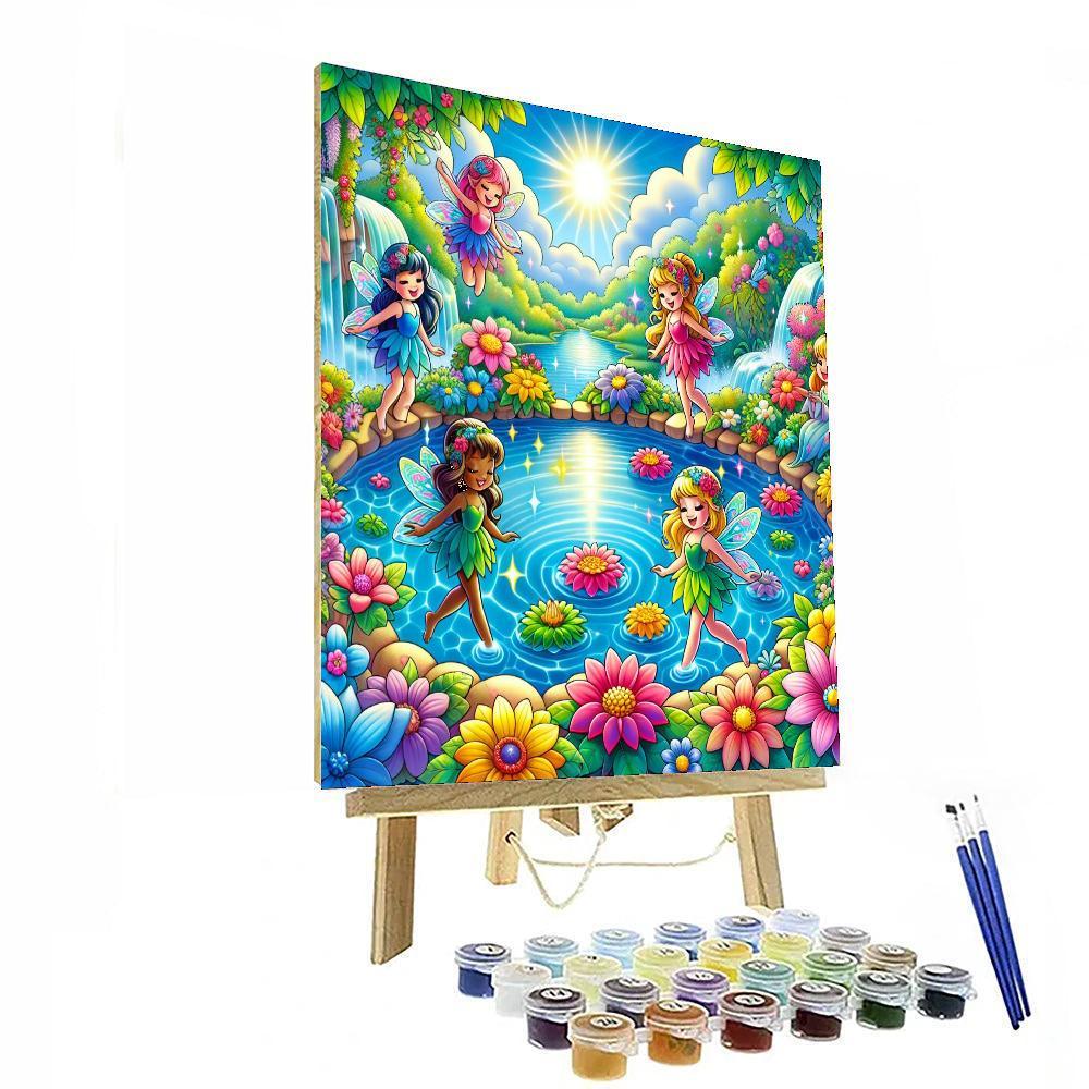Enchanting Fairy Pond Paint By Numbers Art