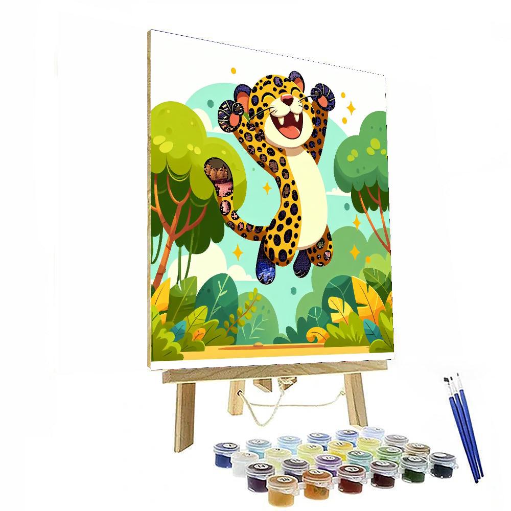 Joyous Jaguar Paint By Numbers Art