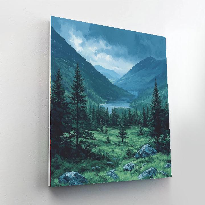 Thomas Cole Inspired Wilderness Echo  Paint By Number
