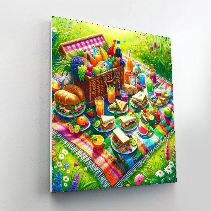 Radiant Summer Picnic DIY Paint By Numbers