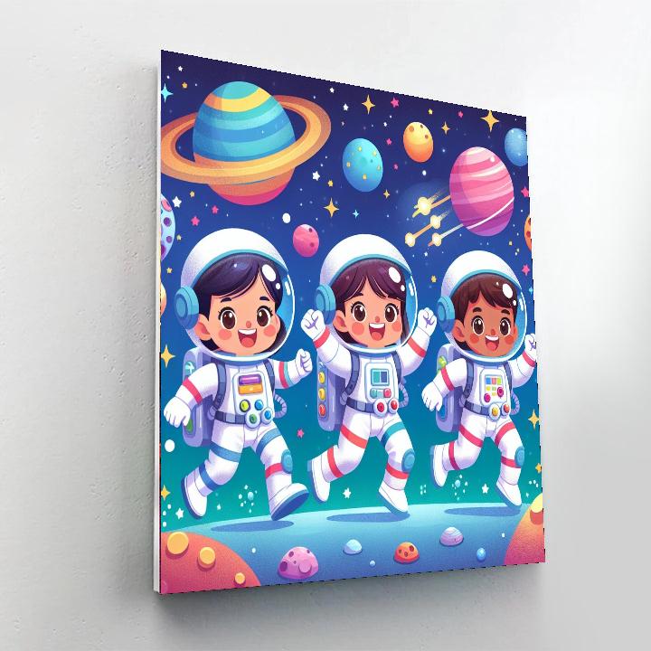 Whimsical Space Adventures Painting By Numbers Kit